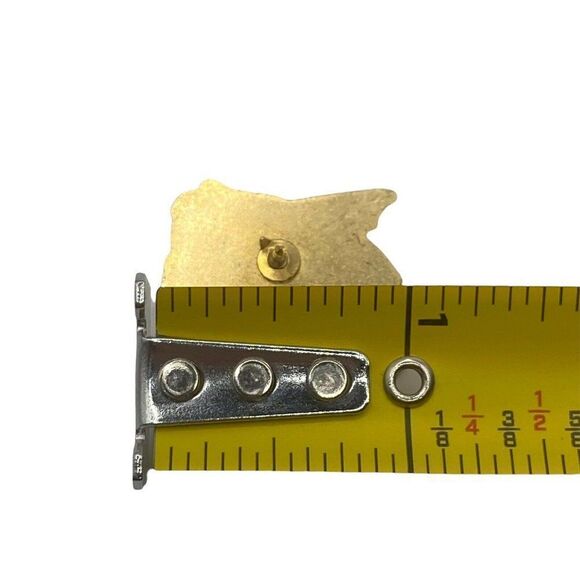 Harley Davidson Vintage 1991 Dragon Over Badge Shield Logo Pin Biker Jacket Vest - Picture 4 of 4